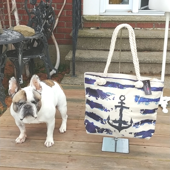 Nautical canvas tote bag - Picture 4 of 9